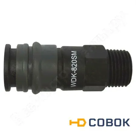 Композитное быстроразъёмное соединение (рапид- 1/4"М) WIEDERKRAFT WDK-820SM