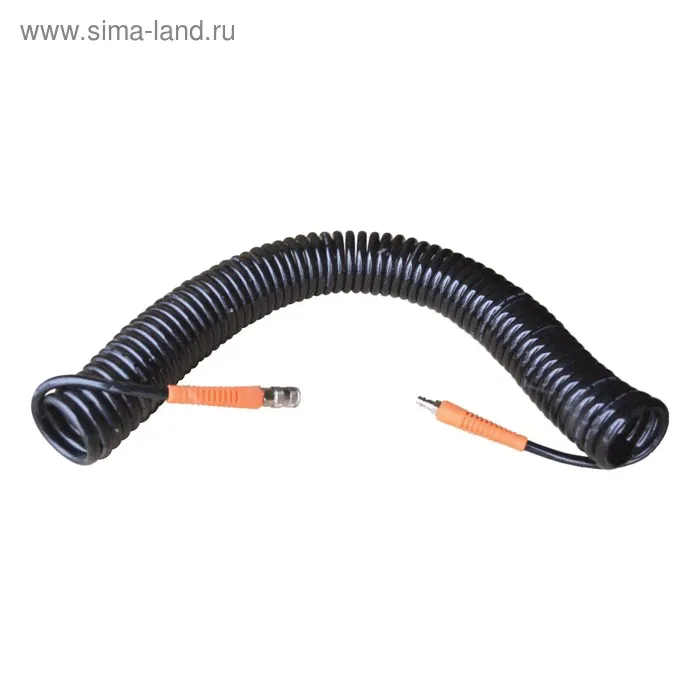 Шланг пневматический WIEDERKRAFT WDK-65715, спиральный, 8x12мм, 15 м, витой, 10 бар, Рапид-0