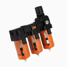WIEDERKRAFT Блок подготовки воздуха трехступенчатый, 1/2", до 3000л/мин, 10 бар WDK-70744