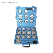 Набор съемников WIEDERKRAFT WDK-65342, для масляных фильтров, в комплекте 21 чашка, кейс