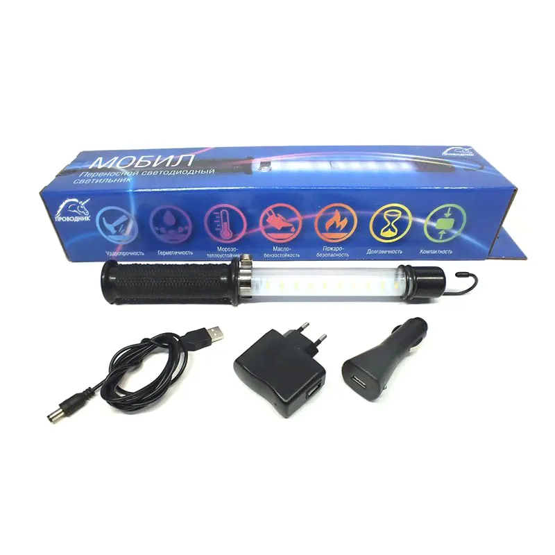 Светильник светодиодный переносной, аккумуляторный, 3400 mAh, WiederKraft
