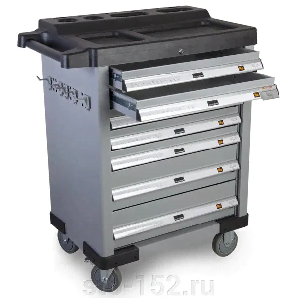 Передвижная инструментальная тележка с семью ящиками Wiederkraft WDK-807