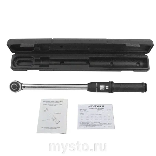Динамометрический ключ Wiederkraft WDK-NX20210, предельный, 20-210 Нм, 1/2&quot;-1