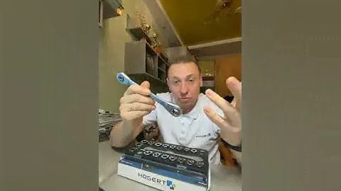 Ключ накидной трещоточный с головками, набор 20пр., CrV Hoegert HT1R492