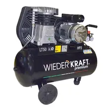 Компрессор WiederKraft WDK-90532 воздушный, ременной привод, объем 50 л., 220В