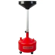 Маслосборник WiederKraft WDK-A30L для слива технических жидкостей с воронкой, 30 л.